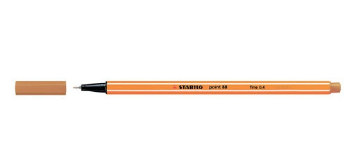 Rotulador punta fina point 88 0.4MM ocre oscuro STABILO 88/89