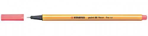 [88/040] Rotulador punta fina point 88 0.4MM rojo neon STABILO 88/040