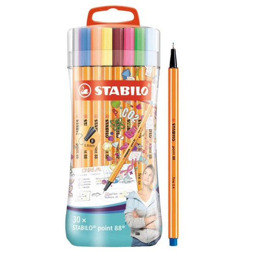 [8830-4] STABILO point 88 rotulador de punta fina fino multicolor 30 pieza(s)