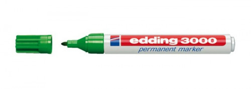 [3000-04] Marcador permanente punta redonda 1.5-3MM 3000 verde EDDING 3000-04