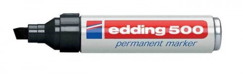 [500-01] Marcador permanente punta biselada 2-7MM 500 negro EDDING 500-01