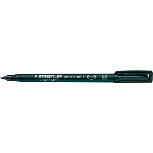 [317-9] Marcador lumocolor permanente punta media 1MM. negro STAEDTLER 317-9
