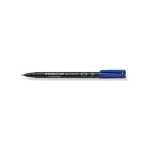 Marcador lumocolor permanente punta fina 0,6MM. azul STAEDTLER 318-3