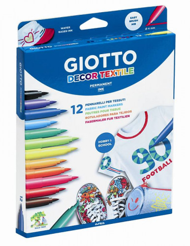 [F49490000] Estuche 12 rotuladores GIOTTO deco textil GIOTTO F49490000