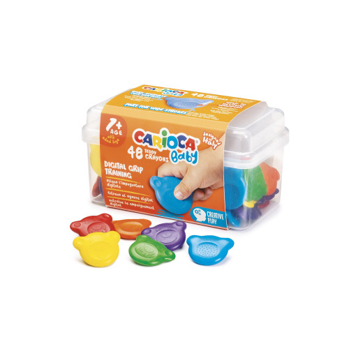 [42958] CARIOCA teddy crayons baby - 48 uds