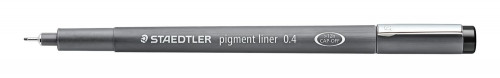 [308 04-9] Rotulador tinta pigmentada calibrado pigment liner 0,4 mm. negro STAEDTLER 308 04-9