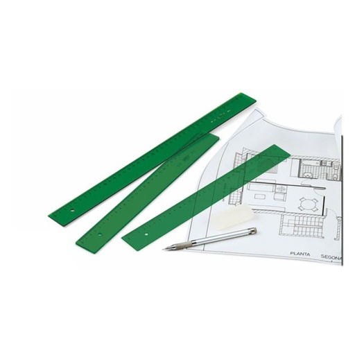 [106-30V] Regla verde FAIBO 106-30V 30CM