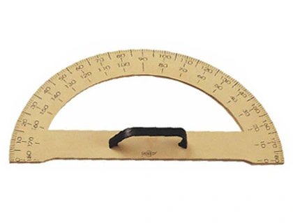 [231] Semicirculo para encerado FAIBO de plastico imitacion madera 34 cm