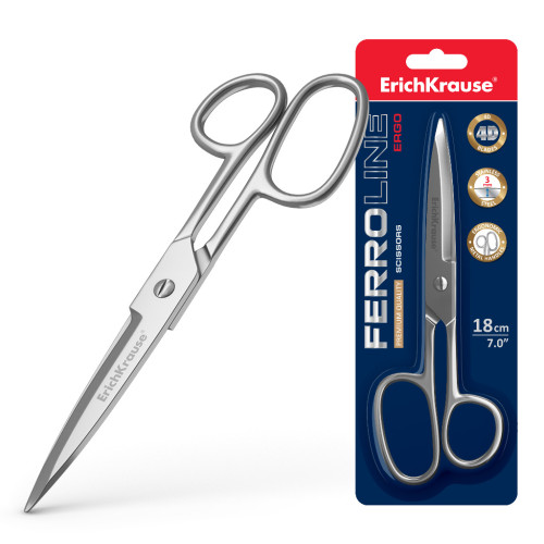 [14852] Blíster tijeras ferro 18 cm erich krause 14852