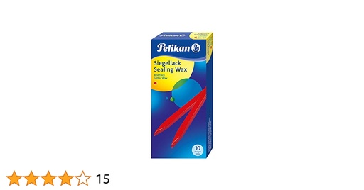 [361220] Lacre PELIKAN rojo caja de 10 barras