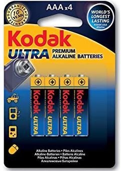 Pilas KODAK ultra aaa 1,5V LR03 blister 4 unidades