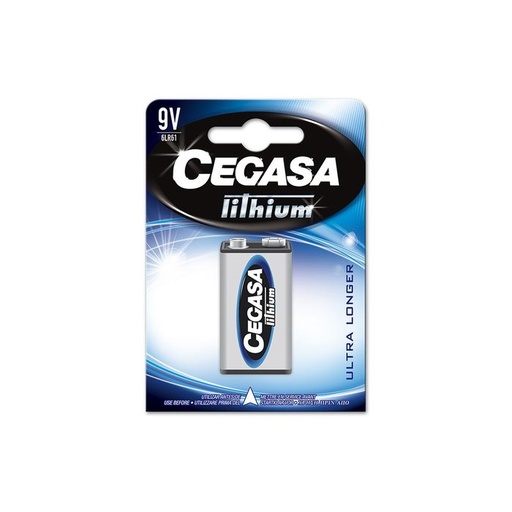 Pilas CEGASA litio 9V cr-V9 BL1