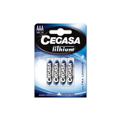 Pilas CEGASA litio FR03 aaa BL4