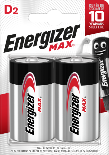 [E301533400] Energizer max – d batería de un solo uso alcalino