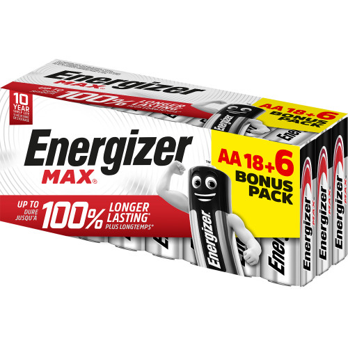[E303513106] Caja 18+6 pilas alkalinas power tipo LR6 (aa) energizer E303513102
