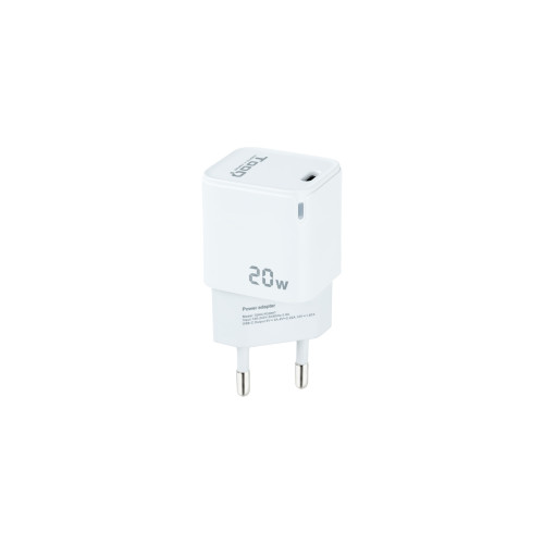 [TQWC-PD20WT] TOOQ cargador de pared usb-c PD20W, blanco