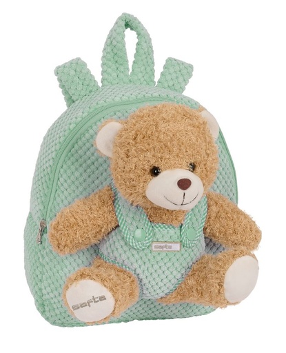 SAFTA turquesa * mochila preescolar con osito