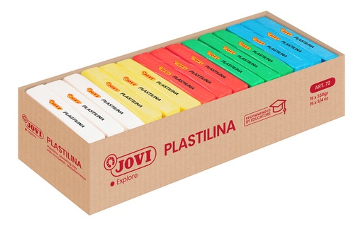 C / 15 plastilinas JOVI mod.72 colores basicos 350GR