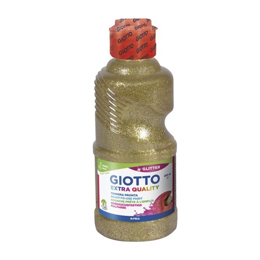 [F53120100] Tempera GIOTTO 250ML glitter oro