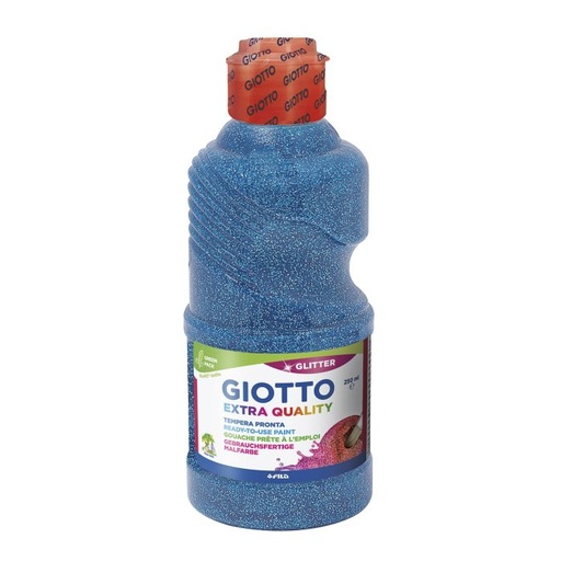 [F53120400] Tempera GIOTTO 250ML glitter azul