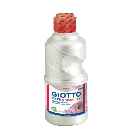 [F53130100] Tempera GIOTTO 250ML perlada blanca