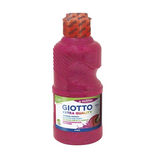 [F53120300] Tempera GIOTTO 250ML glitter magenta