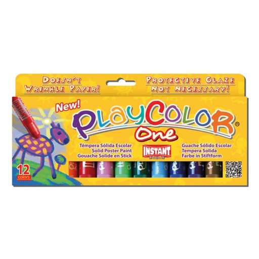 [10731] Tempera solida PLAYCOLOR 12 colores 10G
