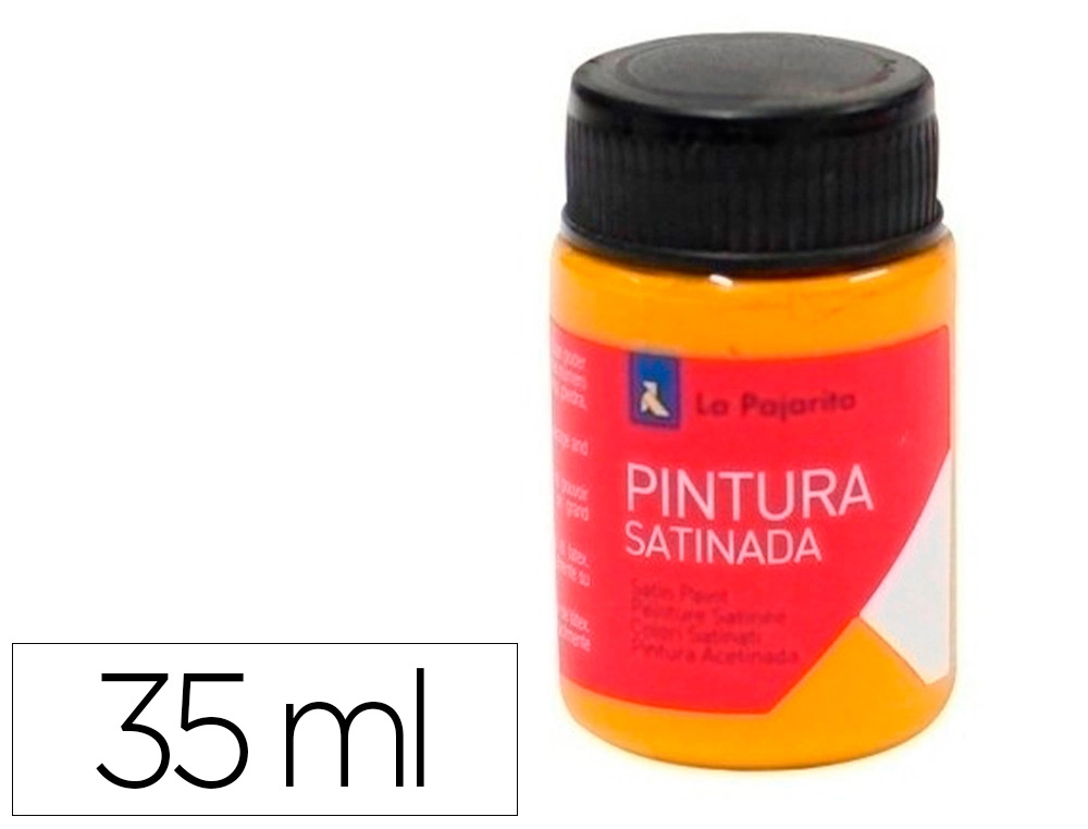 [169022] Pintura latex LA PAJARITA satinada l-31 bote 35 ml calabaza