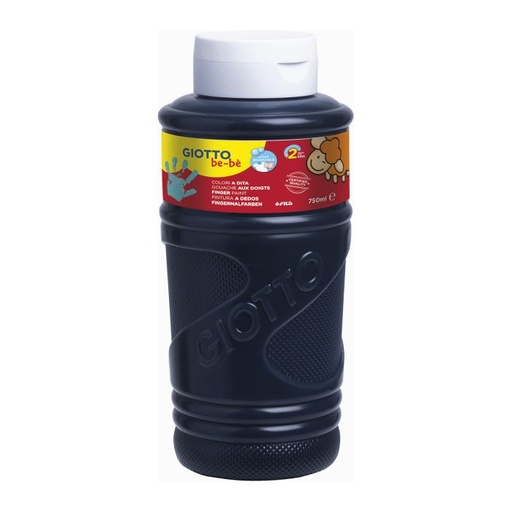 [F472924] Pintura dedos giotto be-be 750ML negra