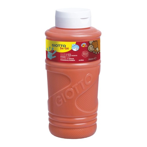 [F472905] Pintura dedos giotto be-be 750ML naranja