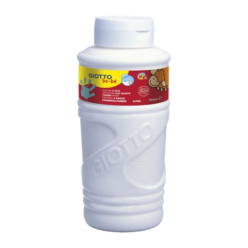[F472901] Pintura dedos giotto be-be 750ML blanca