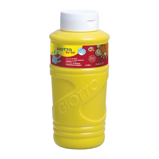 [F472902] Pintura dedos giotto be-be 750ML amarilla