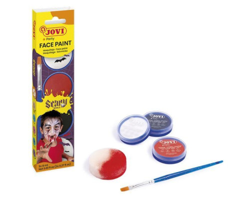 [174SC] Set maquillaje scary 3 botes 8ML crema + accesorios JOVI 174SC