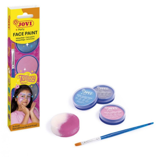 [174FA] Set maquillaje fantasy 3 botes 8ML crema + accesorios JOVI 174FA