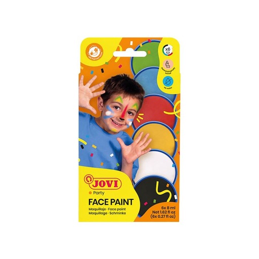 [171] Maquillaje JOVI face paint 6 colores 8ML