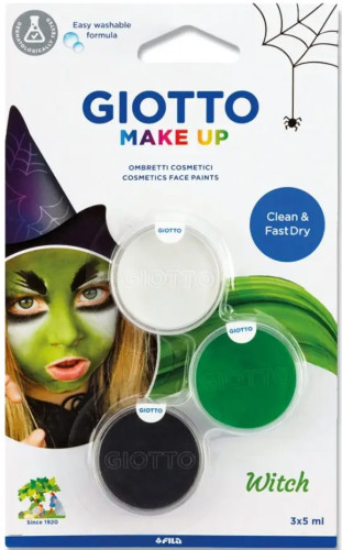 [F476100] GIOTTO maquillaje pintura para cara y cuerpo bruja