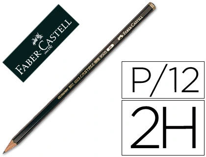 [119012] Lapices de grafito faber 9000 2H unidad