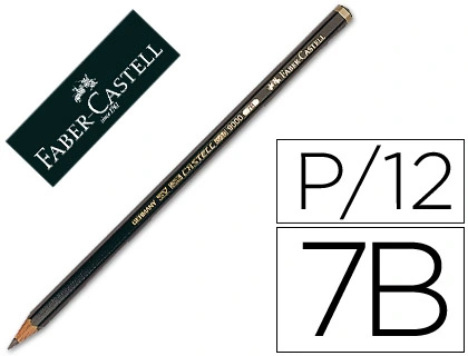 [119007] Lapices de grafito faber 9000 7B unidad