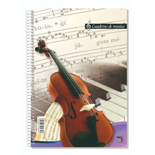 [18805] Cuaderno blocks de musica 80 grs. folio (215X310MM.) 20 hojas 16 pentagramas PACSA 18805