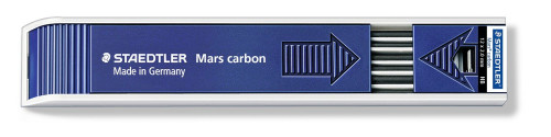 [200-HB] Estuche 12 minas carbon 200, 2MM, grad. hb staedtler 200-hb