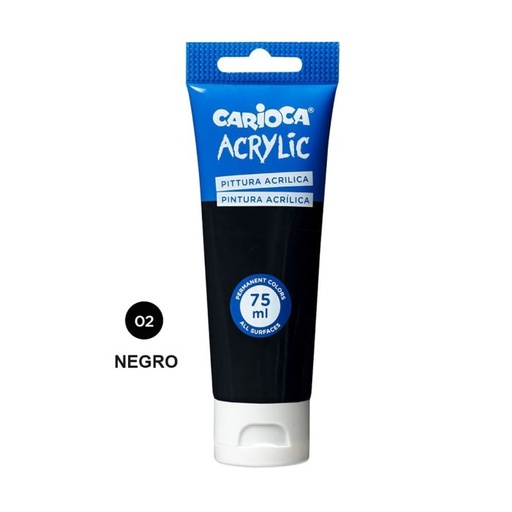 [45244/02] Pintura acrilica carioca 75ML negra