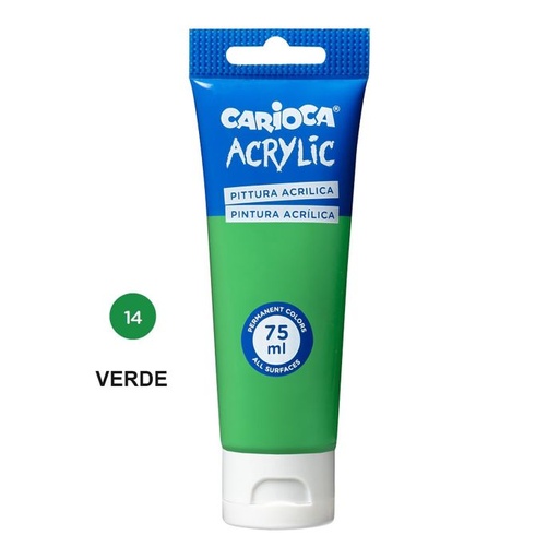 [45244/14] Pintura acrilica carioca 75ML verde brillante