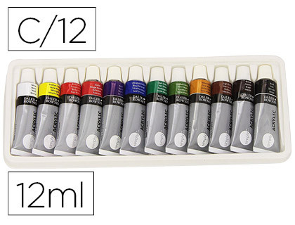 [D126500012] Set pintura acrílica 12X 12ML simply daler rowney D126500012