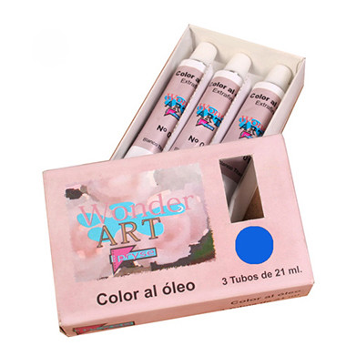 [6250028] Caja 3 tubos 21ML. óleo nº.28 azul ultramarino wonder art by pryse 6250028