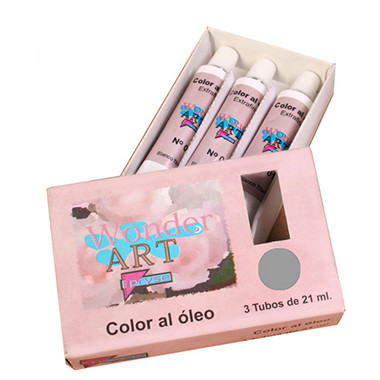[6250061] Caja 3 tubos 21ML. óleo nº.61 gris wonder art by pryse 6250061