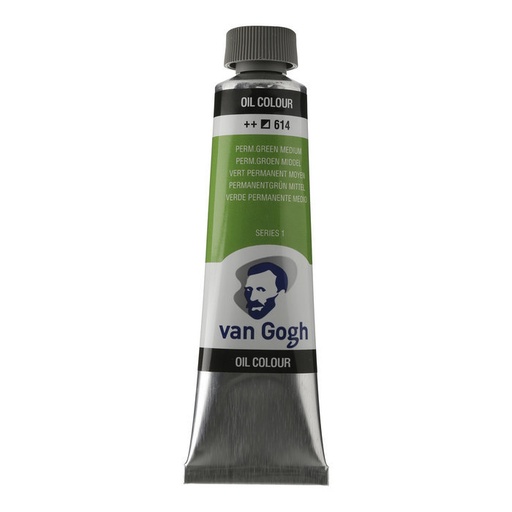[02056143] Pintura oleo van gogh 40ML verde permanente medium