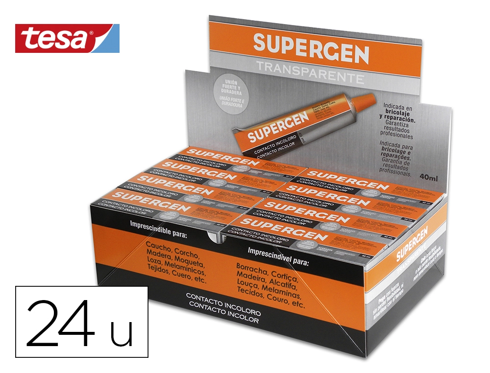 [62600-00000-04] Pegamento supergen contacto 40 ml unidad
