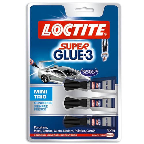 Adhesivo instantaneo super glue-3X1GR. monodosis loctite 2640065
