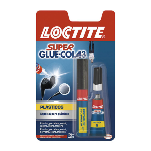 [2642430] Loctite superglue-3 plásticos difíciles bl 4 ml + 2 gr loctite 2642430