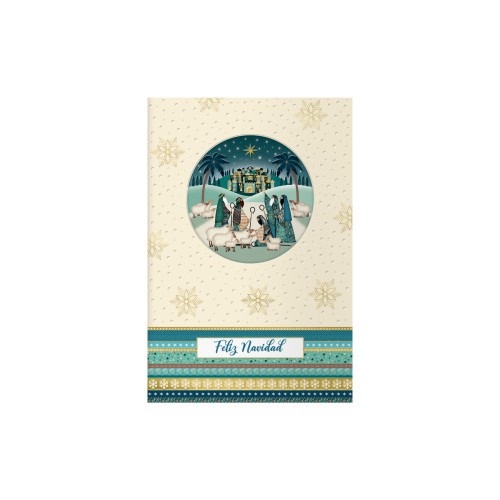 [70047] Tarjetas de felicitación navidad - tamaño 11,5 x 17 cm - modelo belén dohe 70047
